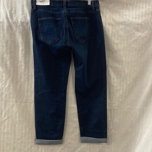 LOFT Outlet NWT Indigo Boyfriend Button-Fly Jeans - Picture 2 of 6